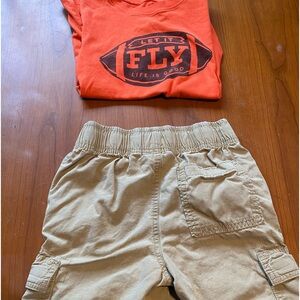 Life is Good T-shirt Orange w/ Bonus Children’s Place Shorts